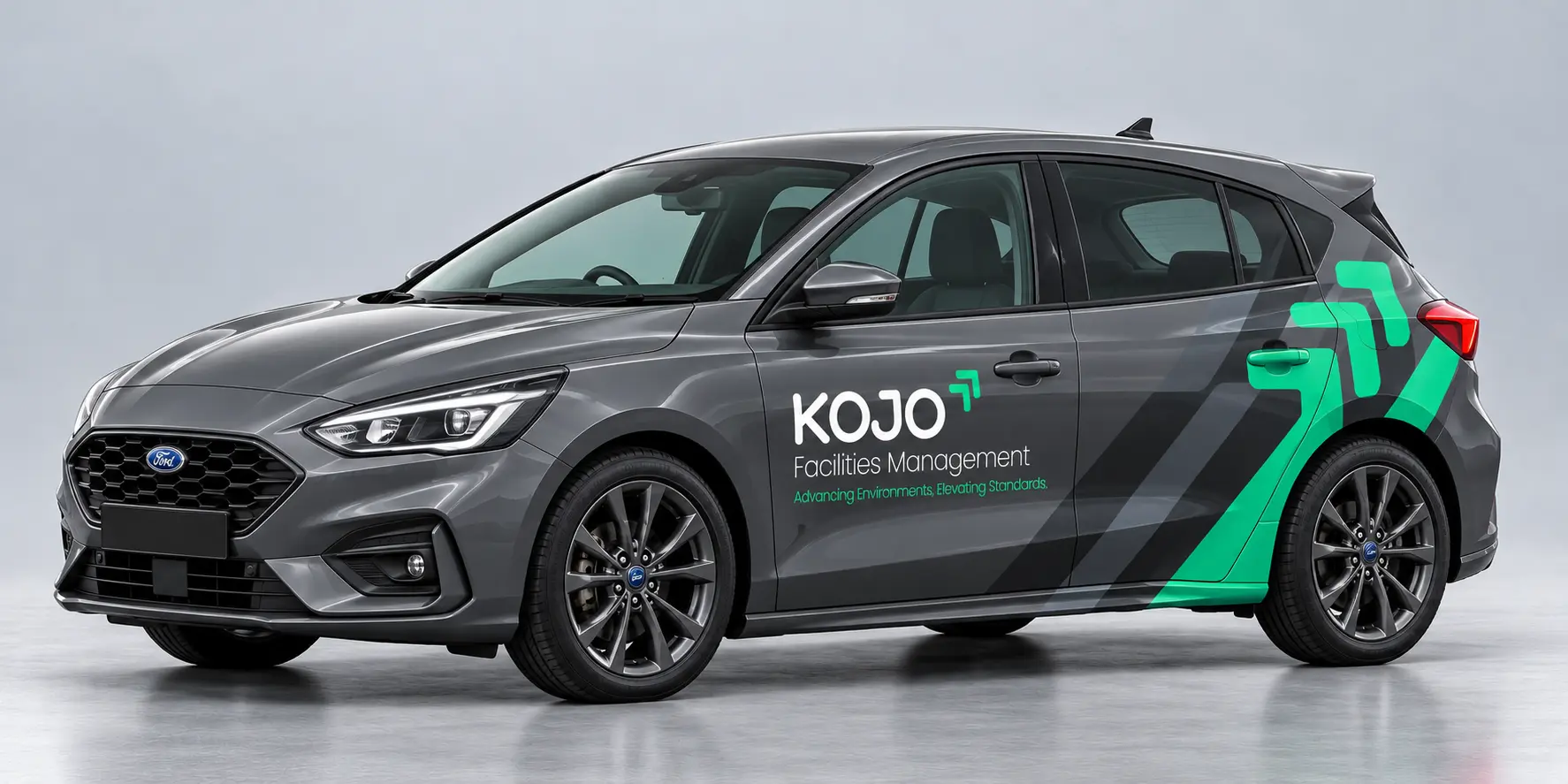 KOJO Facilities Management branded car